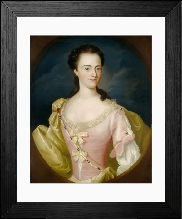 Framed Print : Jane Browne, 1756. Creator: John Singleton Copley Framed Print : Jane Browne, 1756. Creator: John Singleton Copley
