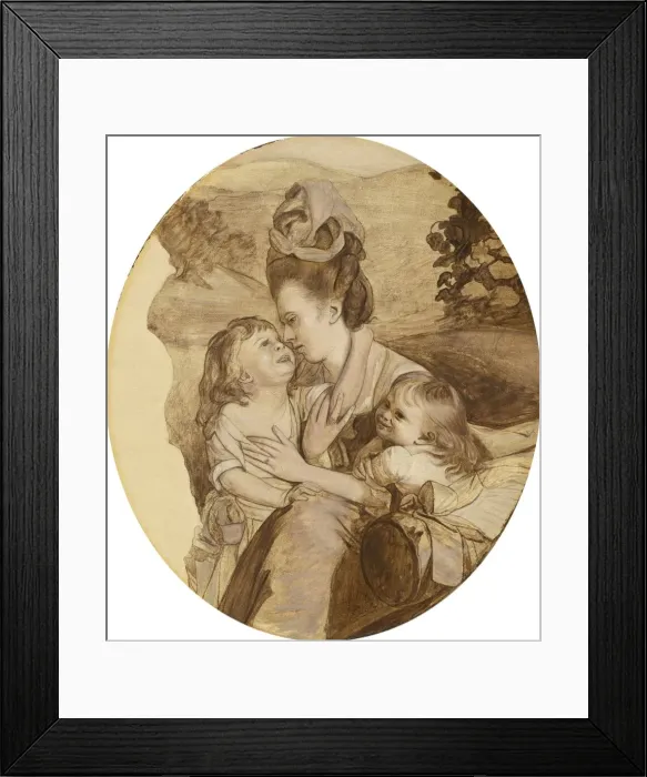 Framed Print : Sketch for The Copley Family, 1776. Creator: John Singleton Copley Framed Print : Sketch for The Copley Family, 1776. Creator: John Singleton Copley
