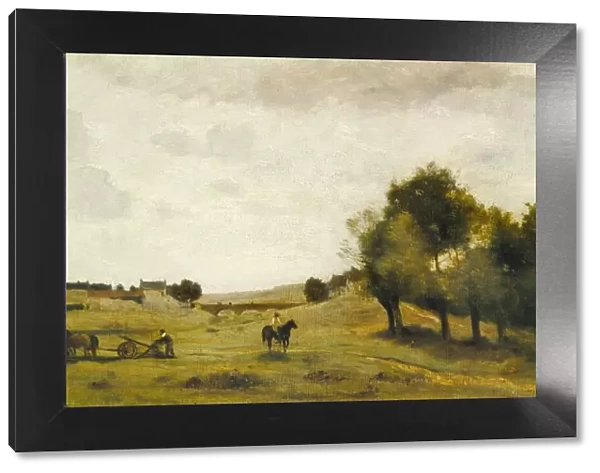 View near Epernon, 1850  /  1860. Creator: Jean-Baptiste-Camille Corot