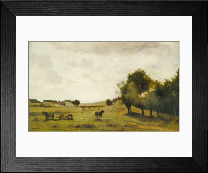 Framed Print : View near Epernon, 1850 / 1860. Creator: Jean-Baptiste-Camille Corot Framed Print : View near Epernon, 1850 / 1860. Creator: Jean-Baptiste-Camille Corot