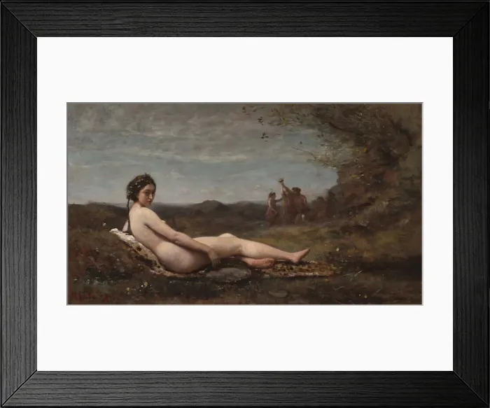 Framed Print : The Repose, 1860, reworked c. 1865 / 1870. Creator: Jean-Baptiste-Camille Corot Framed Print : The Repose, 1860, reworked c. 1865 / 1870. Creator: Jean-Baptiste-Camille Corot