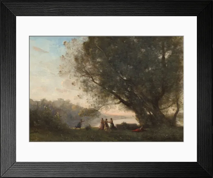 Framed Print : Dance under the Trees at the Edge of the Lake, 1865 / 1870 Framed Print : Dance under the Trees at the Edge of the Lake, 1865 / 1870