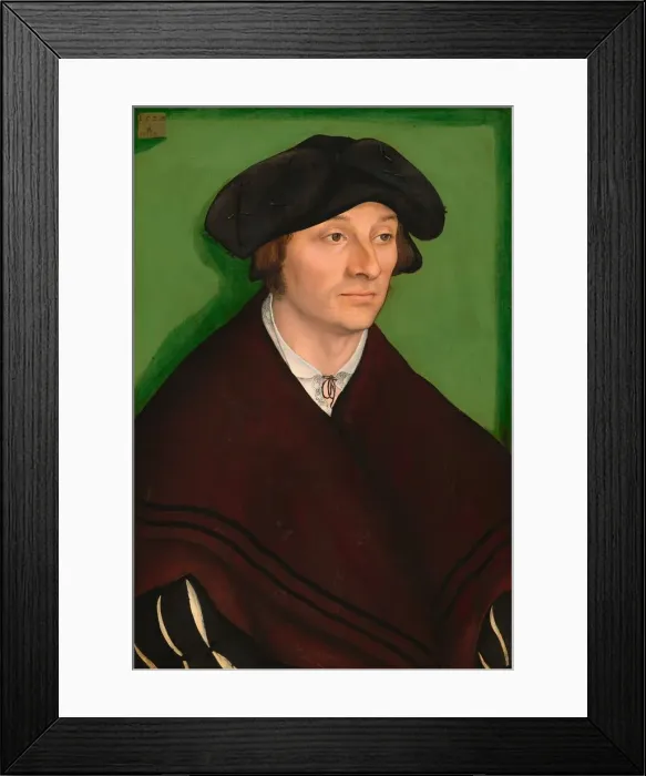 Framed Print : Portrait of a Man, 1522. Creator: Lucas Cranach the Elder Framed Print : Portrait of a Man, 1522. Creator: Lucas Cranach the Elder