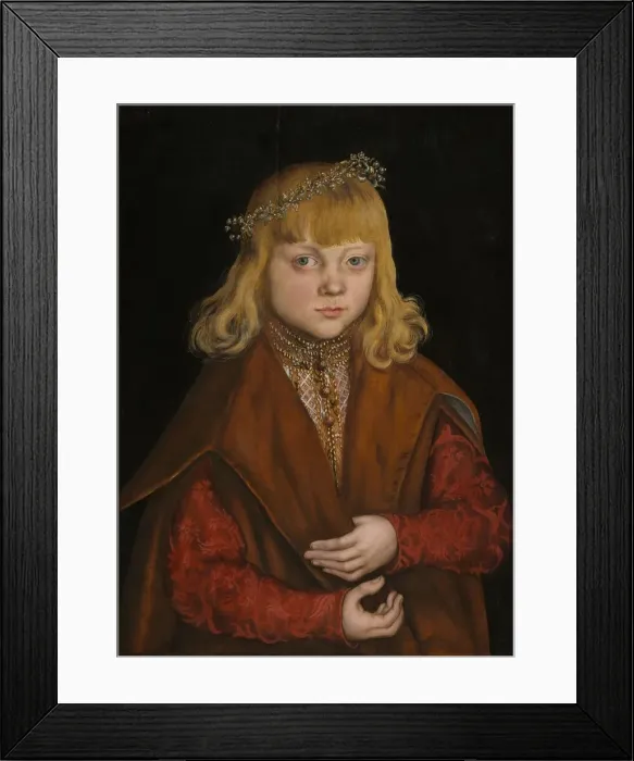 Framed Print : A Prince of Saxony, c. 1517. Creator: Lucas Cranach the Elder Framed Print : A Prince of Saxony, c. 1517. Creator: Lucas Cranach the Elder