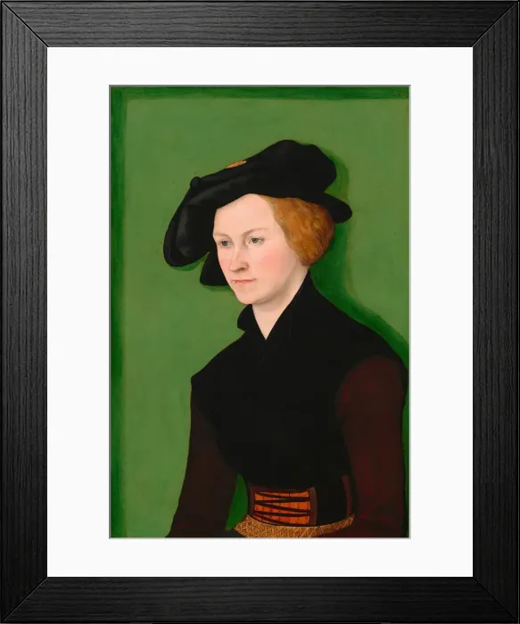 Framed Print : Portrait of a Woman, 1522. Creator: Lucas Cranach the Elder Framed Print : Portrait of a Woman, 1522. Creator: Lucas Cranach the Elder