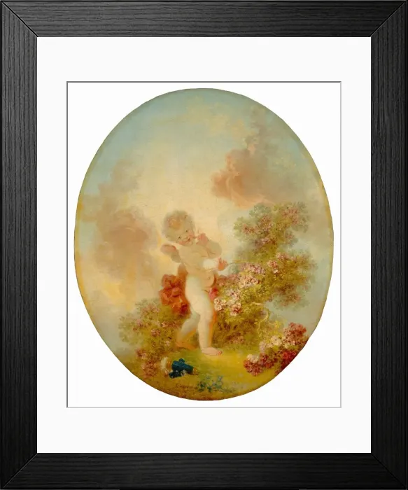 Framed Print : Love the Sentinel, c. 1773 / 1776. Creator: Jean-Honore Fragonard Framed Print : Love the Sentinel, c. 1773 / 1776. Creator: Jean-Honore Fragonard