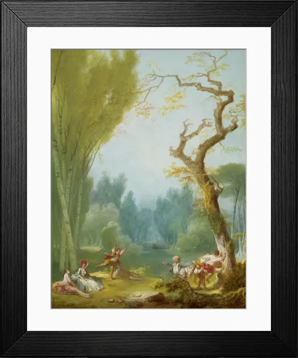 Framed Print : A Game of Horse and Rider, c. 1775 / 1780. Creator: Jean-Honore Fragonard Framed Print : A Game of Horse and Rider, c. 1775 / 1780. Creator: Jean-Honore Fragonard