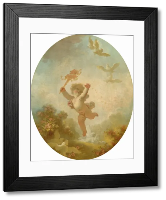 Framed Print : Love as Folly, c. 1773 / 1776. Creator: Jean-Honore Fragonard Framed Print : Love as Folly, c. 1773 / 1776. Creator: Jean-Honore Fragonard