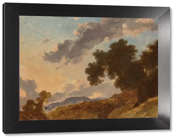 Mountain Landscape at Sunset, c. 1765. Creator: Jean-Honore Fragonard