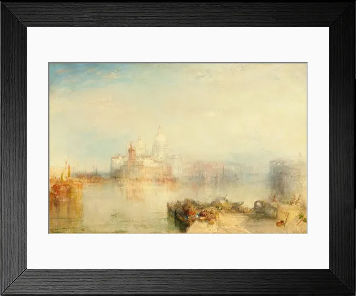 Framed Print : The Dogana and Santa Maria della Salute, Venice, 1843. Creator: JMW Turner Framed Print : The Dogana and Santa Maria della Salute, Venice, 1843. Creator: JMW Turner