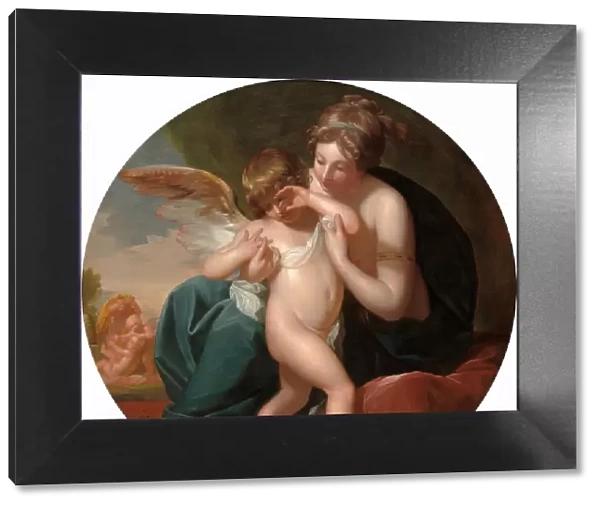 Cupid, Stung by a Bee, Is Cherished by his Mother, 1774. Creator: Benjamin West