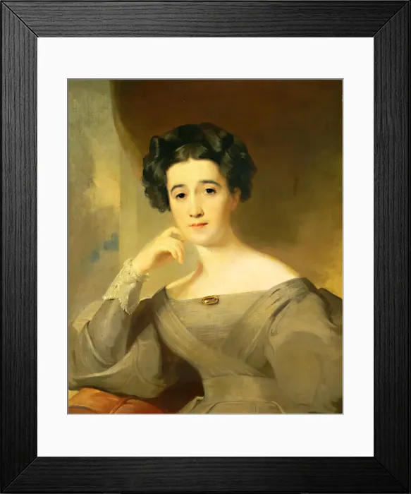 Framed Print : Mrs. William Griffin, 1830. Creator: Thomas Sully Framed Print : Mrs. William Griffin, 1830. Creator: Thomas Sully