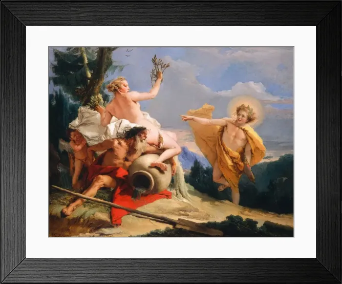 Framed Print : Apollo Pursuing Daphne, c. 1755 / 1760. Creator: Giovanni Battista Tiepolo Framed Print : Apollo Pursuing Daphne, c. 1755 / 1760. Creator: Giovanni Battista Tiepolo