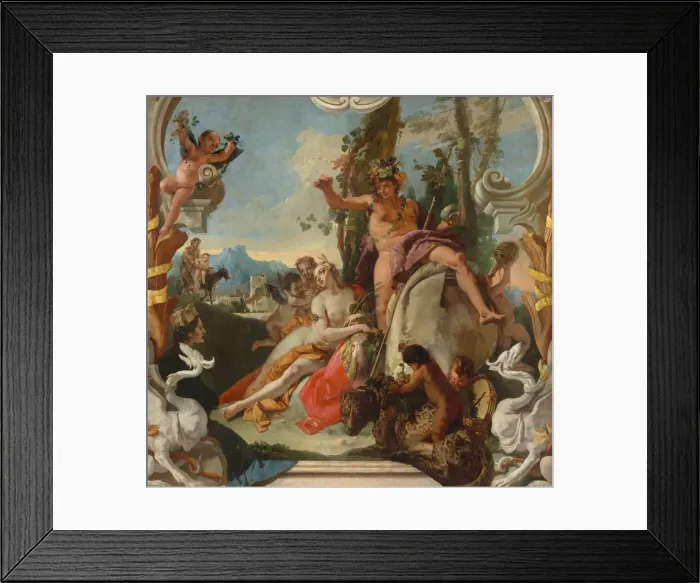 Framed Print : Bacchus and Ariadne, c. 1743 / 1745. Creator: Giovanni Battista Tiepolo Framed Print : Bacchus and Ariadne, c. 1743 / 1745. Creator: Giovanni Battista Tiepolo