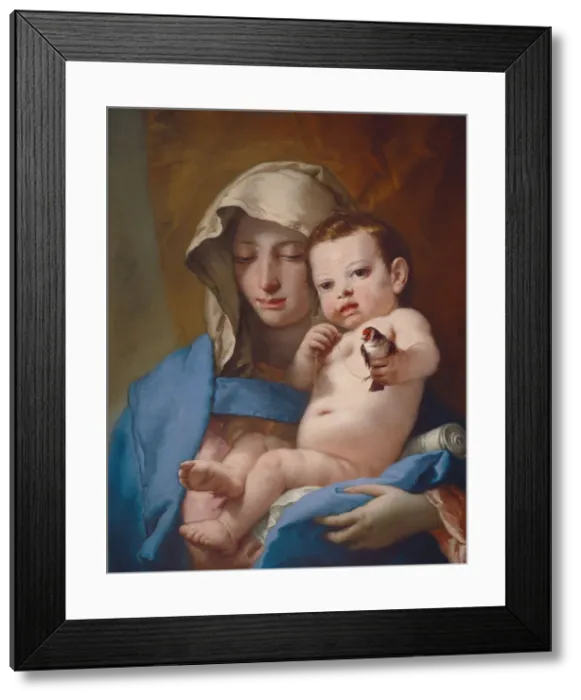 Framed Print : Madonna of the Goldfinch, c. 1767 / 1770. Creator: Giovanni Battista Tiepolo Framed Print : Madonna of the Goldfinch, c. 1767 / 1770. Creator: Giovanni Battista Tiepolo