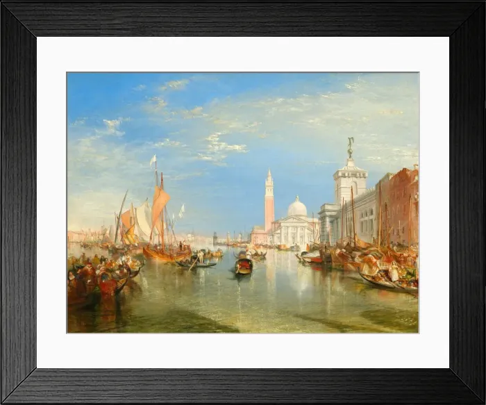 Framed Print : Venice: The Dogana and San Giorgio Maggiore, 1834. Creator: JMW Turner Framed Print : Venice: The Dogana and San Giorgio Maggiore, 1834. Creator: JMW Turner
