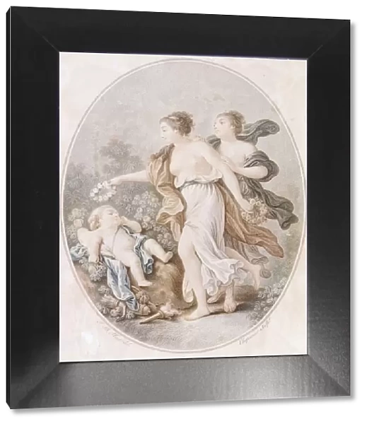 L Amour couronnepar les Graces (Cupid crowned by the Graces), 1770-1805