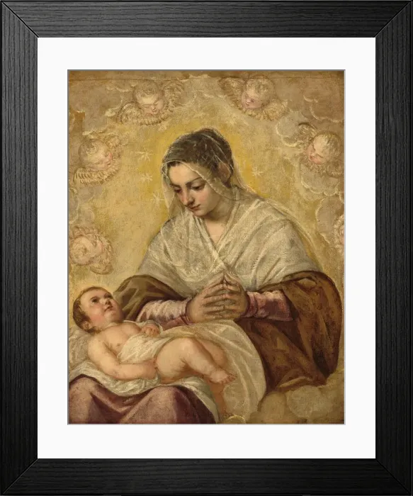 Framed Print : The Madonna of the Stars, c. 1575 / 1585. Creators: Jacopo Tintoretto Framed Print : The Madonna of the Stars, c. 1575 / 1585. Creators: Jacopo Tintoretto