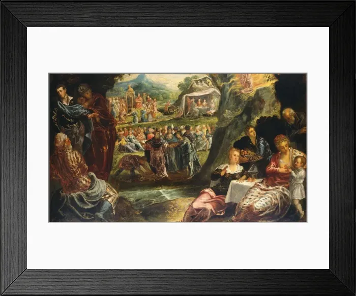 Framed Print : The Worship of the Golden Calf, c. 1594. Creator: Jacopo Tintoretto Framed Print : The Worship of the Golden Calf, c. 1594. Creator: Jacopo Tintoretto