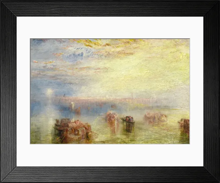 Framed Print : Approach to Venice, 1844. Creator: JMW Turner Framed Print : Approach to Venice, 1844. Creator: JMW Turner