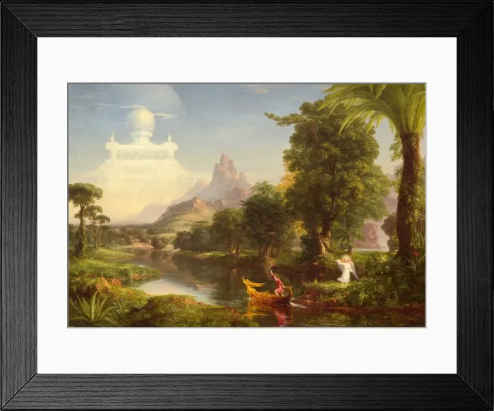 Framed Print : The Voyage of Life: Youth, 1842. Creator: Thomas Cole Framed Print : The Voyage of Life: Youth, 1842. Creator: Thomas Cole