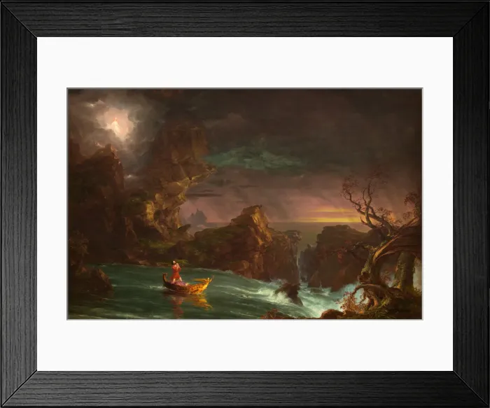 Framed Print : The Voyage of Life: Manhood, 1842. Creator: Thomas Cole Framed Print : The Voyage of Life: Manhood, 1842. Creator: Thomas Cole