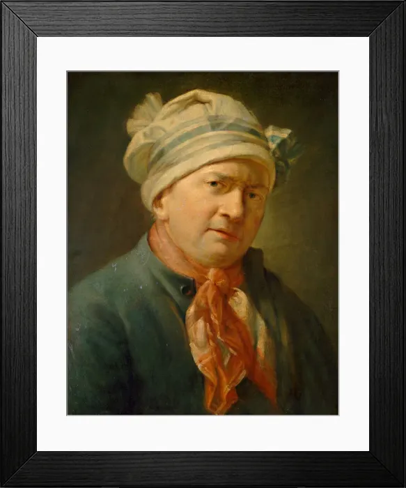Framed Print : Portrait of a Man, 18th century. Creator: Anon Framed Print : Portrait of a Man, 18th century. Creator: Anon