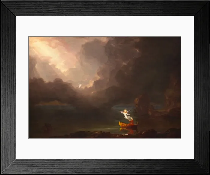 Framed Print : The Voyage of Life: Old Age, 1842. Creator: Thomas Cole Framed Print : The Voyage of Life: Old Age, 1842. Creator: Thomas Cole