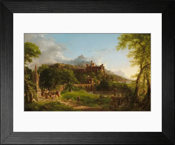 Framed Print : The Departure, 1837. Creator: Thomas Cole Framed Print : The Departure, 1837. Creator: Thomas Cole