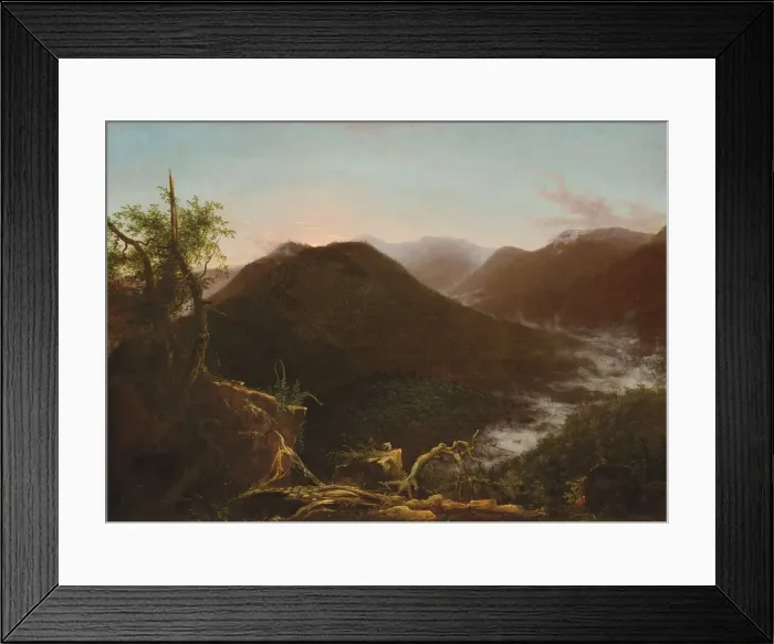 Framed Print : Sunrise in the Catskills, 1826. Creator: Thomas Cole Framed Print : Sunrise in the Catskills, 1826. Creator: Thomas Cole