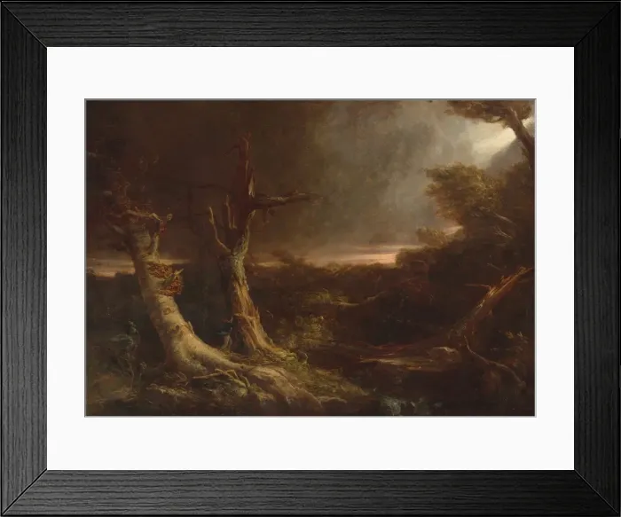 Framed Print : Tornado in an American Forest, 1831. Creator: Thomas Cole Framed Print : Tornado in an American Forest, 1831. Creator: Thomas Cole