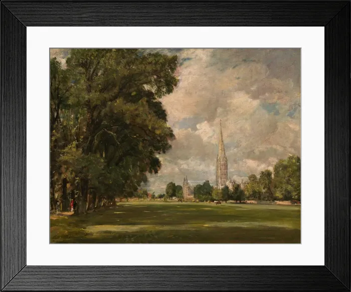 Framed Print : Salisbury Cathedral from Lower Marsh Close, 1820. Creator: John Constable Framed Print : Salisbury Cathedral from Lower Marsh Close, 1820. Creator: John Constable