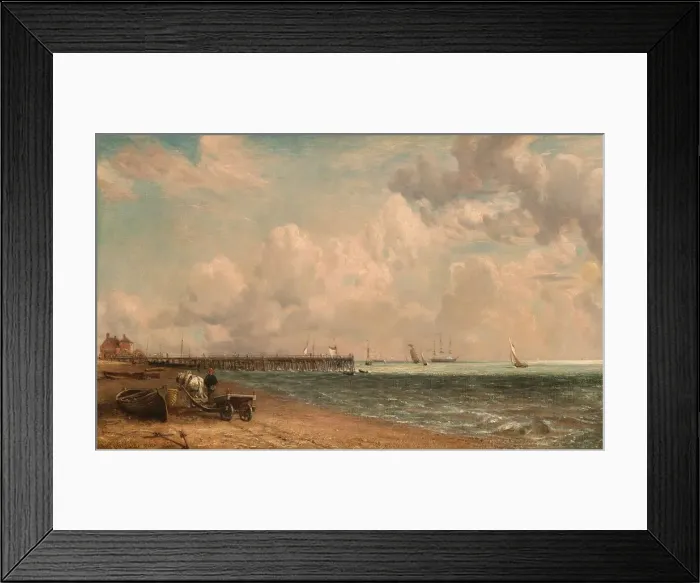 Framed Print : Yarmouth Jetty, 1822. Creator: John Constable Framed Print : Yarmouth Jetty, 1822. Creator: John Constable