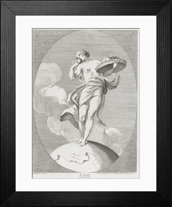 Framed Print : Taste, 1730-65. Creators: Caylus, Anne-Claude-Philippe de, Etienne Fessard Framed Print : Taste, 1730-65. Creators: Caylus, Anne-Claude-Philippe de, Etienne Fessard