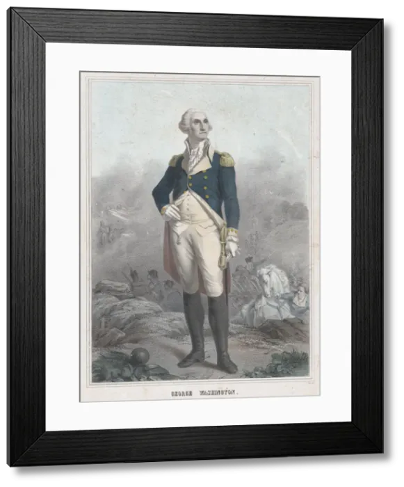Framed Print : George Washington, ca. 1850. Creator: Unknown Framed Print : George Washington, ca. 1850. Creator: Unknown