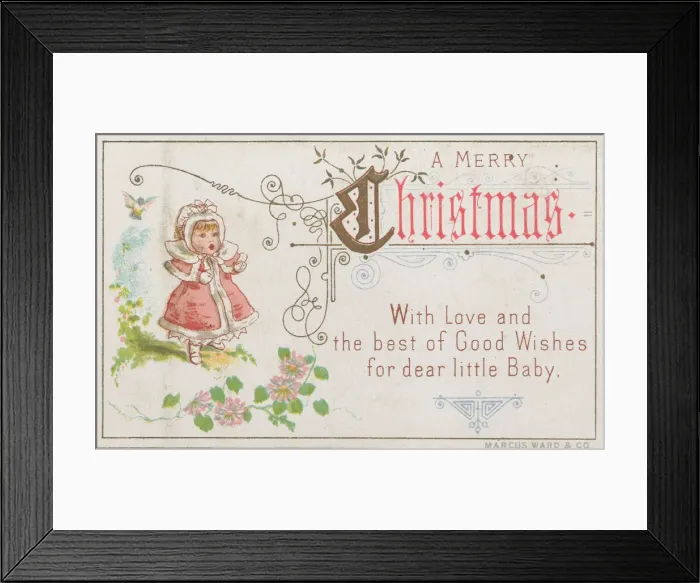 Framed Print : Valentine, 1877. Creator: Anon Framed Print : Valentine, 1877. Creator: Anon