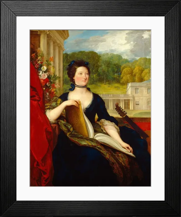 Framed Print : Maria Hamilton Beckford (Mrs. William Beckford), 1799. Creator: Benjamin West Framed Print : Maria Hamilton Beckford (Mrs. William Beckford), 1799. Creator: Benjamin West