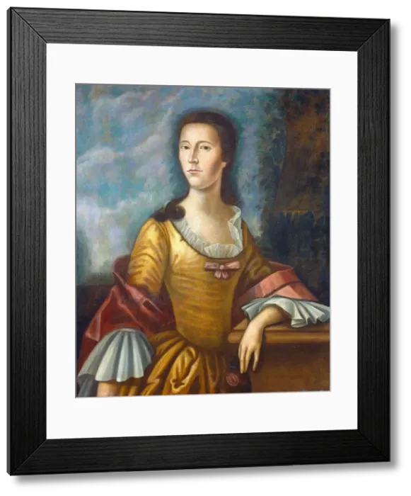 Framed Print : Mary Bethel Boude (Mrs. Samuel Boude), 1755 / 1756. Creator: Benjamin West Framed Print : Mary Bethel Boude (Mrs. Samuel Boude), 1755 / 1756. Creator: Benjamin West