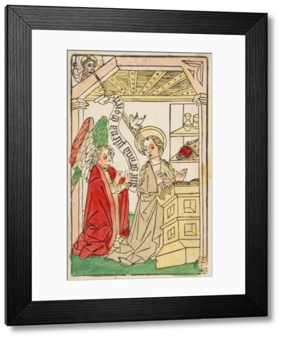 Framed Print : The Annunciation, ca. 1460-70. Creator: Unknown Framed Print : The Annunciation, ca. 1460-70. Creator: Unknown