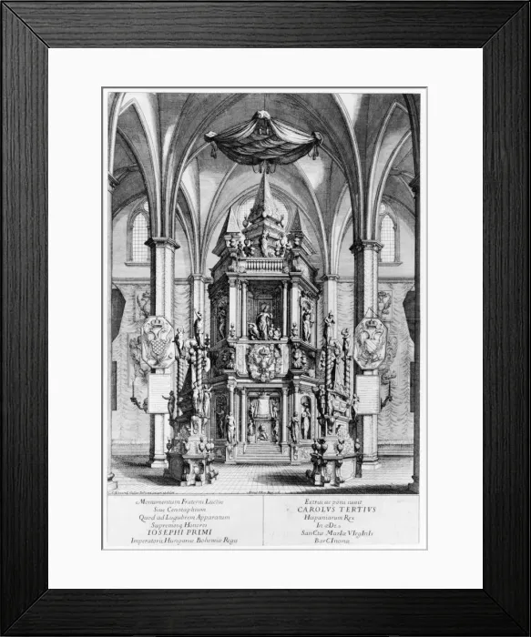 Framed Print : Tomb of Joseph I, Emperor of Hungary, King of Bohemia, 1700-1769 Framed Print : Tomb of Joseph I, Emperor of Hungary, King of Bohemia, 1700-1769