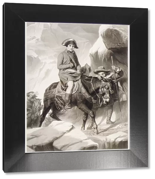 Napoleon Crossing the Alps, 1851. Creator: Alphonse Francois