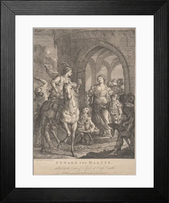 Framed Print : Edward the Martyr, 1773. Creator: Andrea Casali Framed Print : Edward the Martyr, 1773. Creator: Andrea Casali