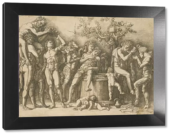 Bacchanal with a Wine Vat, ca. 1470-90. Creator: Andrea Mantegna