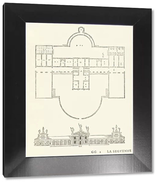 Villa Barbaro, from I quattro libri dell architettura di Andrea Palladio (Book 2