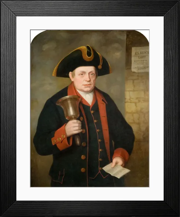 Framed Print : Portrait of Jacob Wilson (1799-1882) Last Birmingham Town Crier, 1868-69 Framed Print : Portrait of Jacob Wilson (1799-1882) Last Birmingham Town Crier, 1868-69