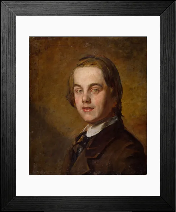 Framed Print : Self-Portrait, 1845. Creator: William Holman Hunt Framed Print : Self-Portrait, 1845. Creator: William Holman Hunt