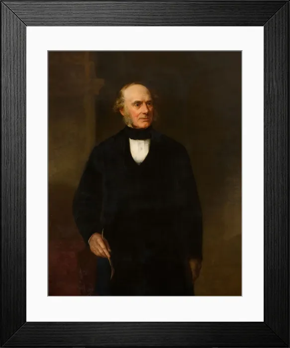 Framed Print : Portrait of Peter Hollins, 1868. Creator: William Thomas Roden