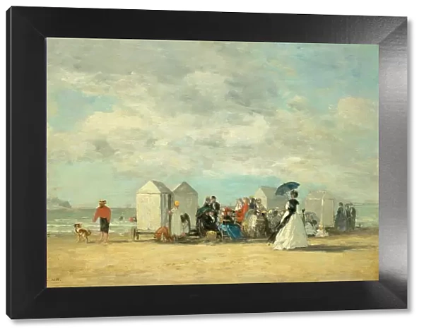 Beach Scene, 1862. Creator: Eugene Louis Boudin