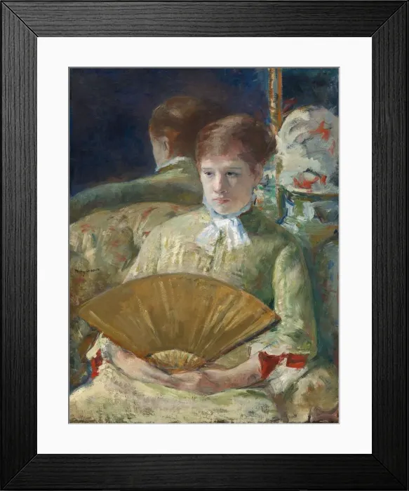 Framed Print : Woman with a Fan, c. 1878 / 1879. Creator: Mary Cassatt Framed Print : Woman with a Fan, c. 1878 / 1879. Creator: Mary Cassatt