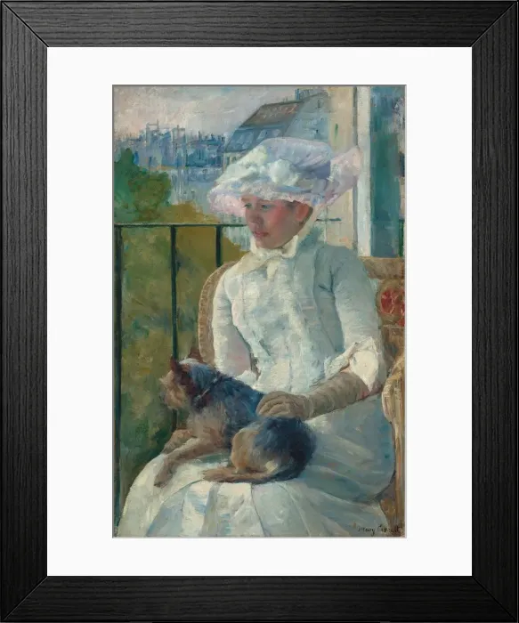 Framed Print : Young Girl at a Window, c. 1883-1884. Creator: Mary Cassatt Framed Print : Young Girl at a Window, c. 1883-1884. Creator: Mary Cassatt